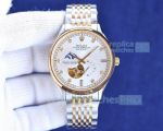 Copy 82S7 Rolex Oyster Perpetual Datejust Moonphase 2-Tone Gold Band Watch 42mm